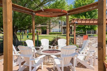 Outdoor kitchen and firepit